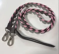 美品　エジュー ajew ショルダーストラップ グレー ピンク