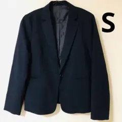 GU ウォッシャブルテーラードジャケット ネイビー Sサイズ レディース