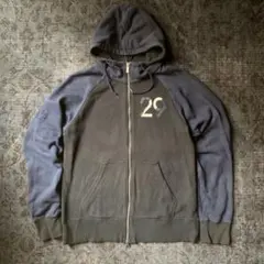 希少 00s NIKE ナイキ パーカー バイカラー ラグラン 平成 グランジ