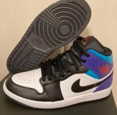 ナイキ エアジョーダン1 ミッド⭕️30cm 白黒コンコルド ナイキスニーカー