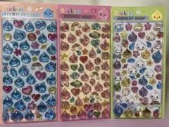 しずくちゃん　硬いぷくぷくシール 3シートセット