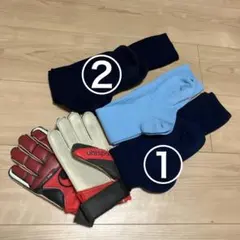 ウールシュポルト キーパーグローブ ＆ サッカーソックス 3セットのサムネイル