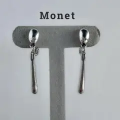 Monet イヤリング シルバー ドロップ ロングE588のサムネイル