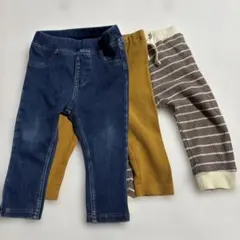 UNIQLO 無印　teta a teteズボン3点セット 80