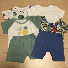 80サイズ　夏物まとめ　パジャマ　半ズボン　半袖　ポケモン　トイ・ストーリーのサムネイル