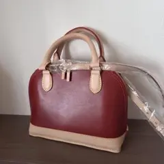 レザー ショルダーバッグ 赤