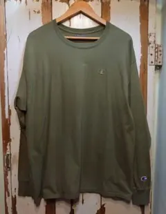 ☆US古着チャンピオン/ロンT/ワンポイントTシャツ/XL