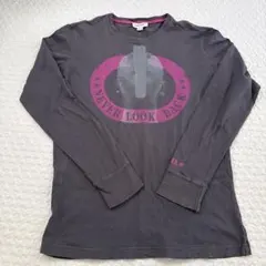 DIESEL チャコールグレー 長袖 Tシャツ