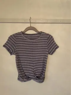 Hollister ストライプ ノットデザイン 半袖Tシャツ