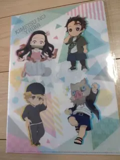 鬼滅の刃 ローソン クリアファイル 2枚セットB みにきゃら コラボ