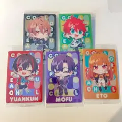 カラフルピーチ　ウエハース2 カード　じゃぱぱ　うり　えと　もふ　ゆあん　デフォ