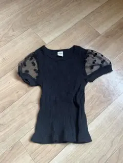 【夏物セール】SHEIN ブラック Tシャツ 2-3Y