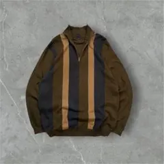 Old GAP ハーフジップセーター コットンニット　XL