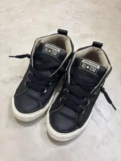 CONVERSE ALL STAR ブラックハイカット　レザースニーカー19cm