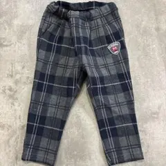 90センチ　kladskapチェック柄フリースパンツ