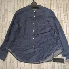 【未使用・タグ付き】CLEAR-CREA ブラック デニム風 長袖シャツ