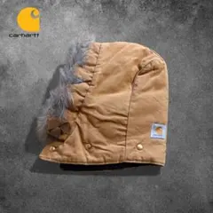 【O94】Carhartt ダックフード リアルファー風 防寒