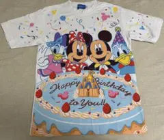 東京ディズニーリゾートミッキー 誕生日デザイン Tシャツ S