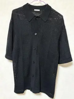 GU ウォッシャブルメッシュニットシャツ