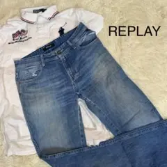 E2012【美脚デニムイタリアインポートデニム】リプレイREPLAYデニム