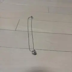ネックレス シルバーカラー ダブルリング