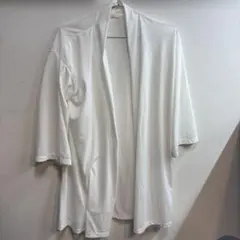 【chocol raffine robe】 無地 七分袖 カーディガン｜ホワイトのサムネイル