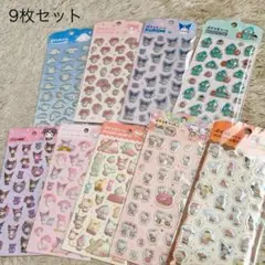 新品♡サンリオ♡ぷくっとシール♡9種類セット♡キティ♡クロミ♡マイメロ♡