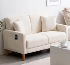 Emma▪️2人掛けソファ 113cm幅 アイボリー