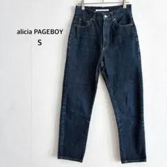 【ページボーイ】デニム S ストレート ジーンズ インディゴ ハイウエスト