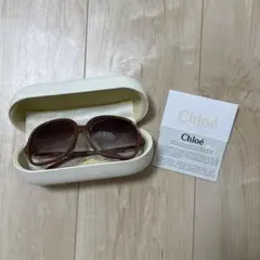 Chloé ピンクブラウン ラウンド型サングラス ケース付きのサムネイル