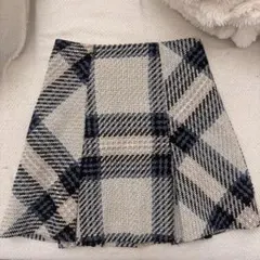 アリエク　SNIDEL ロービングチェックミニスカートM