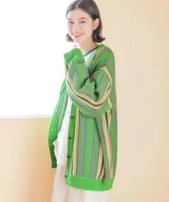 niko and... ニコアンド ヴィンテージライクアソート柄カーディガン