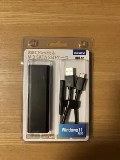 AINEX M.2 SATA SSDケースHDE-12