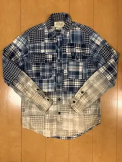 Polo Denim & Supply インディゴ　パッチワークシャツ