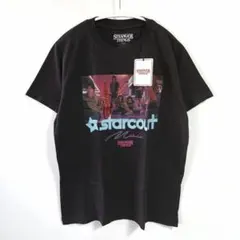 未使用 ストレンジャーシングス スターコートモール Tシャツ ブラックのサムネイル