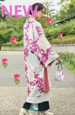新品 揺る鈴蘭羽織付きワンピース 和柄 カーディガン ワンピースセット