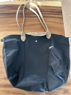 ロンシャン　黒のトートバッグ　Lサイズ