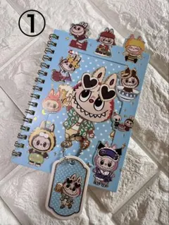 LABUBU ラブブシール16枚＆メモ帳（紙ストラップ付き）B6サイズ