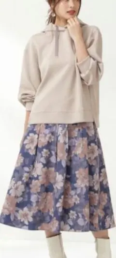 PROPORTION BODY DRESSING タック フラワー スカート