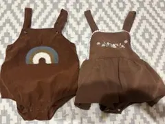 80サイズ　サロペット2点セット