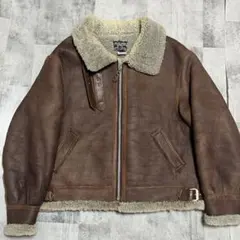 希少44(2XL) AVIREX ムートン　B-3 フライトジャケット　USA製