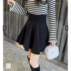 インパン裏地付きコルセット風フレアミニスカート [gm728]