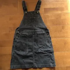 UNIQLO ユニクロ　グレー　デニムジャンバースカート 140