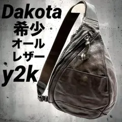 希少　Dakota ダコタ トライアングルショルダーバッグ オールレザーy2k