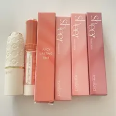 リップ 6本 まとめ売り ロムアンド キャンメイク セザンヌ