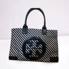 Tory Burch トリーバーチ トートバッグ ストライプ柄トートバッグ