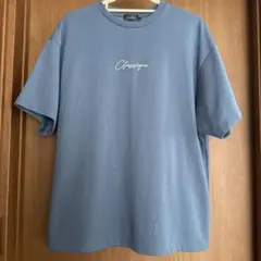 WEGO LUCY メンズTシャツ Mサイズ くすみブルーのサムネイル