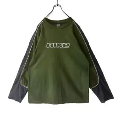 00s NIKE プルオーバー 刺繍 スウッシュ テック系 ロンT - メルカリ