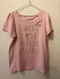 ピンク Tシャツ Sサイズ MEZZO PIANO 140