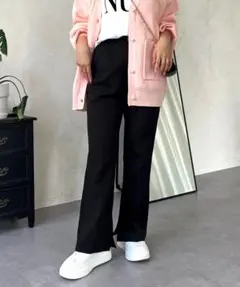 【新品タグ付き】prose verse 【MOMO】スリットフレアパンツ M